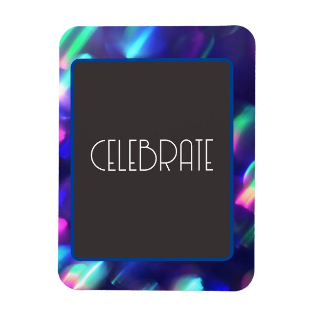 "Celebrate" Flexibles Foto Magnet (Vertikal)