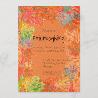 Celebrate Friendsgiving (Erntedank) Einladung