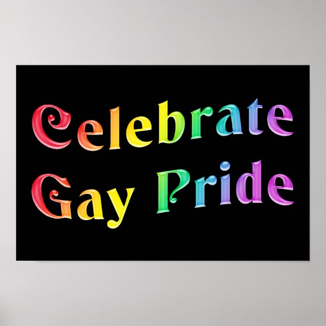 Celebrate Gay Pride Poster (Vorne)
