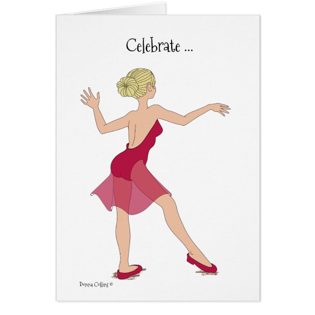 Celebrate Girl Birthday Card (Vorne)