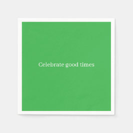 'Celebrate Good Times' Festive Cheerful Birthday  Serviette