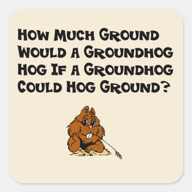 Celebrate Groundhog Day Sticker (Vorderseite)