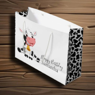 Celebrate Happy Birthday Baby Cow Große Geschenktüte