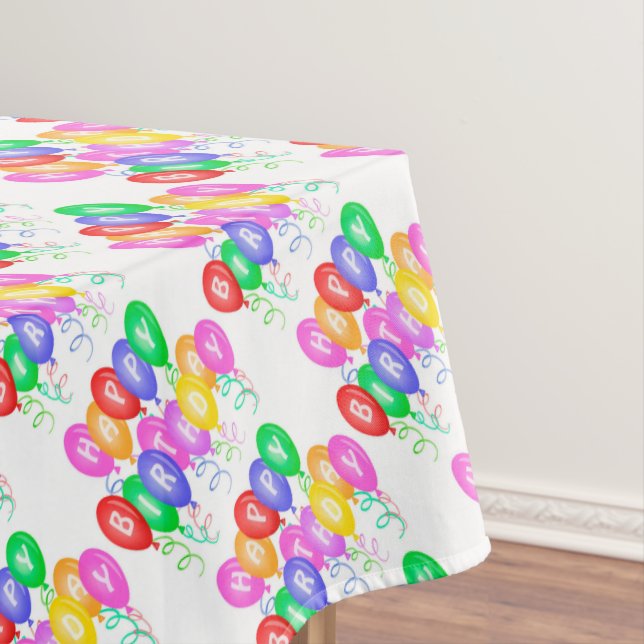Celebrate Happy Birthday Tischdecke (Beispiel)