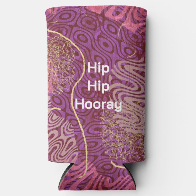 Celebrate Hip Hip Hooray Birthday Party Selters Dosenkühler (Vorderseite)