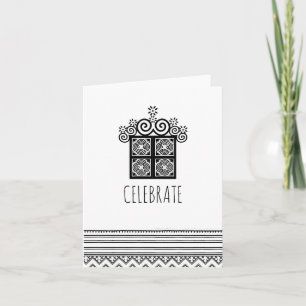 CELEBRATE   Hmong inspirierte Karte