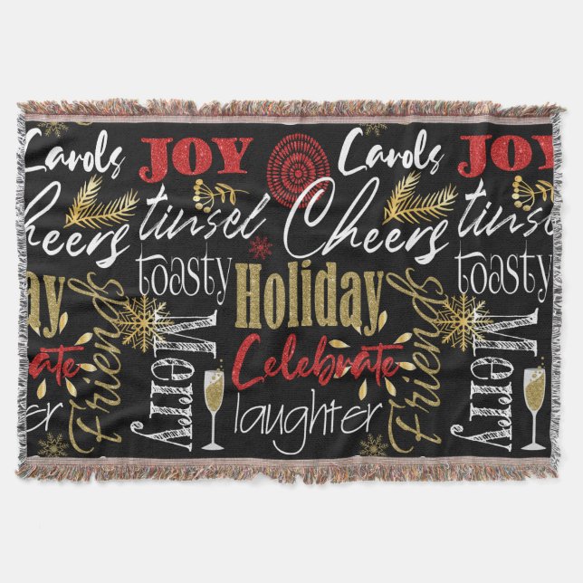 Celebrate Holiday Throw Blanket  Decke (Vorderseite)