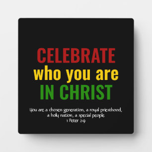 CELEBRATE Identity In Christ BHM Colors Fotoplatte