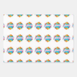 Celebrate in Style with Leiiwaa Vibes 🌺 Geschenkpapier Set