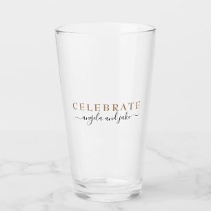 Celebrate Individuellen Namens Hochzeit Glas
