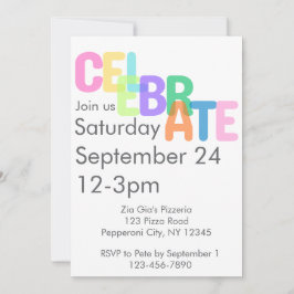 Celebrate Invitation – All Occasion Party Invite Einladung