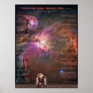 Celebrate Isaac Asimov Day Poster