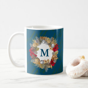 CELEBRATE JESUS Weihnachtskranz CUSTOM Ocean Blue Kaffeetasse
