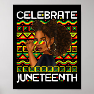 Celebrate Juneteenth 1865 African American Freedom Poster