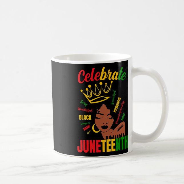 Celebrate Juneteenth 1865 Black History Month Wome Kaffeetasse (Rechts)