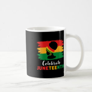 Celebrate Juneteenth Black Women Messy Bun 1865 Em Kaffeetasse