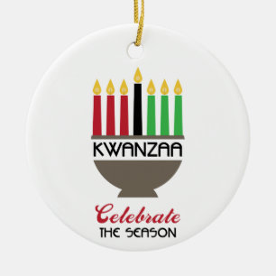 Celebrate Kwanzaa Keramik Ornament