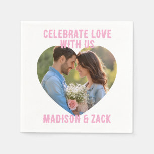 Celebrate Liebe FOTO Standard Cocktail Serviette