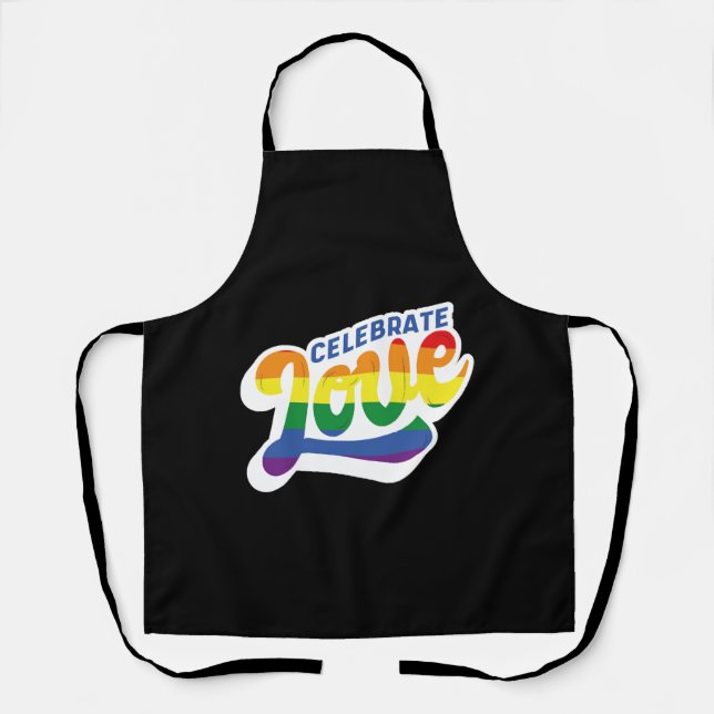 Celebrate Liebe - lgbtq Design Schürze (Vorderseite)