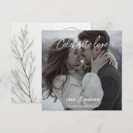 Celebrate Liebe Personalisiert Einfache Hochzeit Save The Date