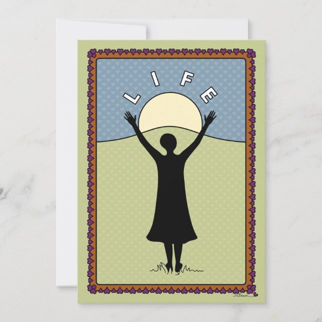 Celebrate Life_A_Flat Card 5"x7" Ankündigung (Vorderseite)