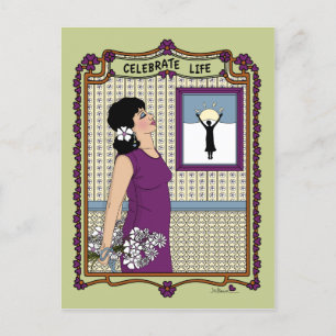 Celebrate Life_A_ Postcard Postkarte