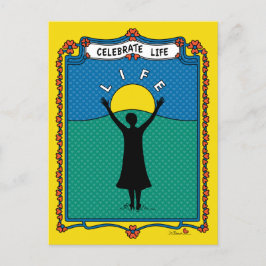 Celebrate Life B_ Postcard Postkarte