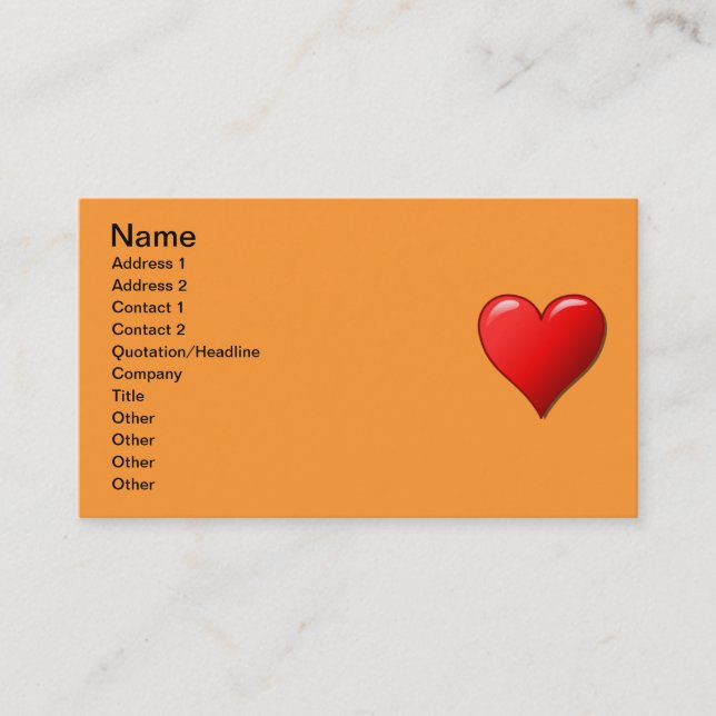 Celebrate Life Business Card Visitenkarte (Vorderseite)