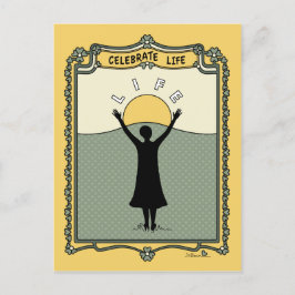 Celebrate Life C_ Postcard Postkarte