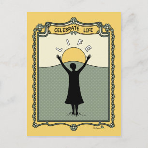 Celebrate Life C_ Postcard Postkarte