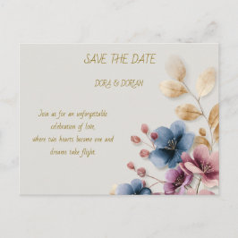 Celebrate Love and Joy with a wedding invitation Einladungspostkarte