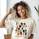 Celebrate Minds aller Art T-Shirt<br><div class="desc">Celebrate Minds of All Kinds T - Shirt - Lebhafte und inklusive Repräsentation kognitiven Diversity. Das Design zeichnet sich durch eine Reihe von stilisierten menschlichen Profilen in verschiedenen warmen und coolen Farbtönen aus, die jeweils einzigartig gemustert sind, um die unterschiedlichen Denkweisen und Wahrnehmungen der Menschen zu verdeutlichen. Die Anordnung der...</div>