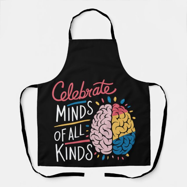 Celebrate Minds aller Art von Autismus Bewusstsein Schürze (Vorderseite)