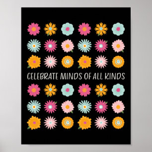 Celebrate Minds aller Art von Neurovielfalt und a Poster