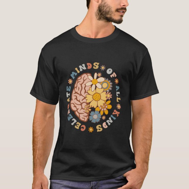 Celebrate Minds aller Arten von Neurovielfalt 2 Se T-Shirt (Vorderseite)