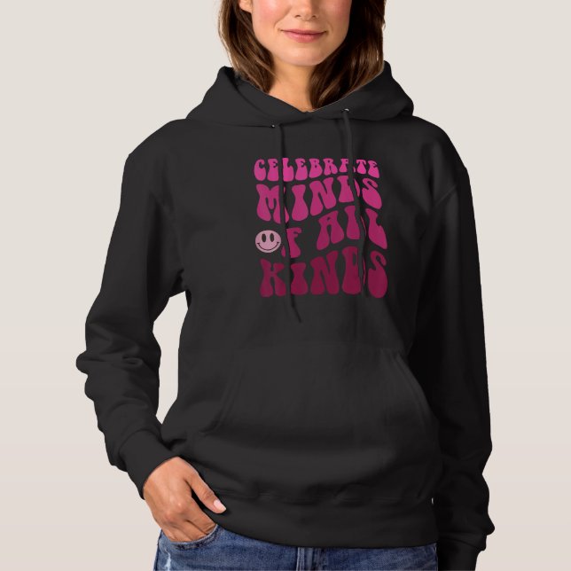 Celebrate Minds Of All Kinds Neurodiversity Autism Hoodie (Vorderseite)