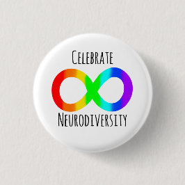 Celebrate Neurodiversity Autismus Akzeptanzschleif Button