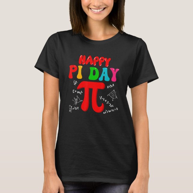 Celebrate Pi Day Cute Pi Symbol Math Lover Teacher T-Shirt (Vorderseite)