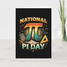 Celebrate Pi Feiertagskarte