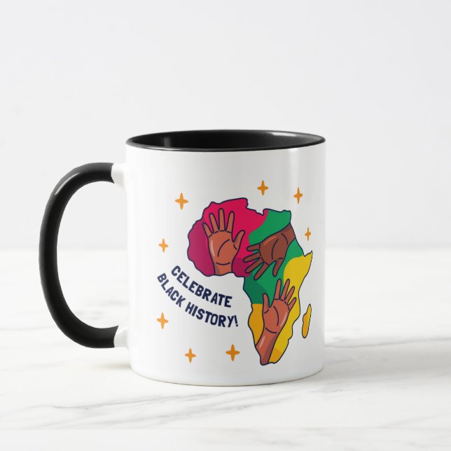 Celebrate Pride Black History Montag Tasse (Links)