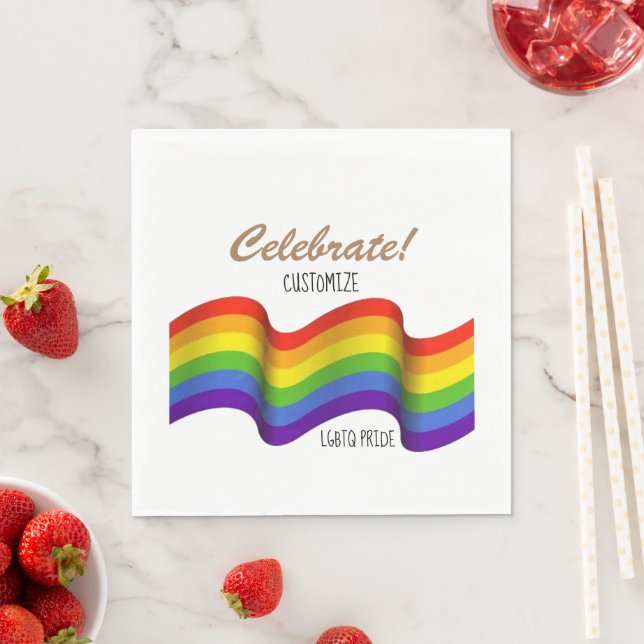 Celebrate Pride Paper Napkins Serviette (Beispiel)
