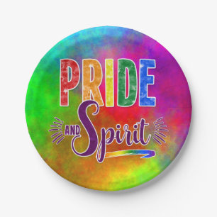 Celebrate Prix and Spirit in Rainbow Colors Paper Pappteller