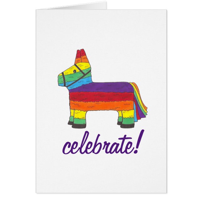 Celebrate Rainbow Donkey Piñata Fiesta Party Pride (Vorne)