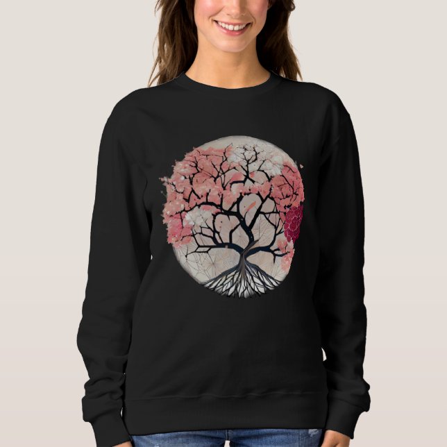 Celebrate Renewal and Growth with Blossoming Tree  Sweatshirt (Vorderseite)
