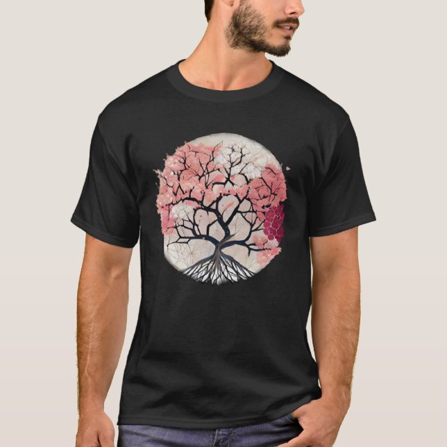 Celebrate Renewal and Growth with Blossoming Tree  T-Shirt (Vorderseite)
