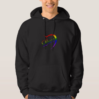 Celebrate stolz auf Liebe LGBt Pride Rainbow Halb Hoodie