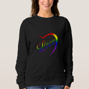 Celebrate stolz auf Liebe LGBt Pride Rainbow Halb Sweatshirt