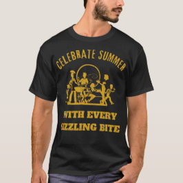 Celebrate Summer Golden Flames T-Shirt