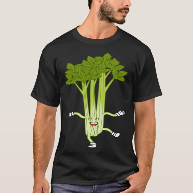 Celebrate the Celery Ironic Food Quote Vegetables T-Shirt (Vorderseite)