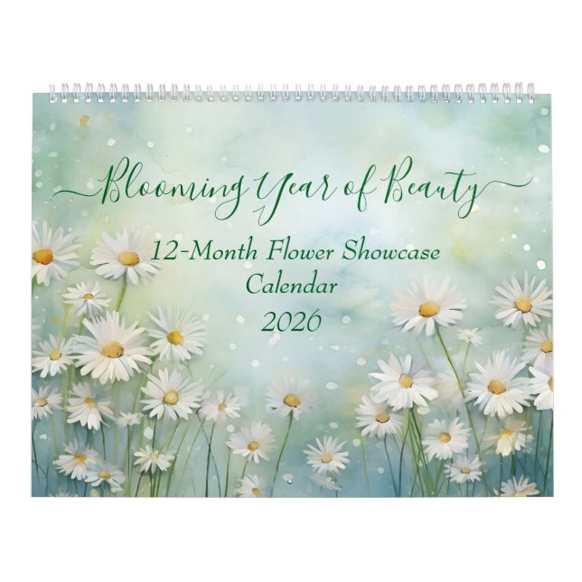 Celebrate the Seasons in Bloom – 2026 Floral  Kalender (Titelbild)